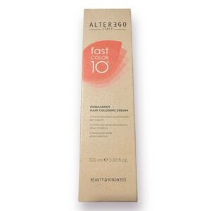 Alterego Fast Color 10 Permanent Hair Coloring Cream 3.38oz Blonde Golden‎ Brown
